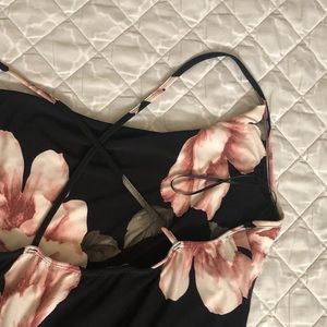 Floral cocktail midi dress